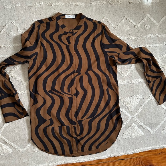 Closed Brown and Black Button Up Shirt - Picture 4 of 8